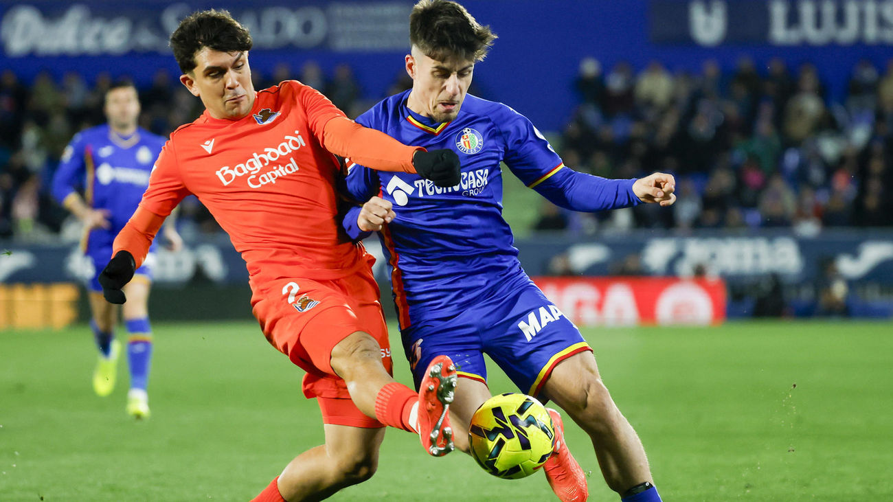 Adrián Liso ante la Real Sociedad