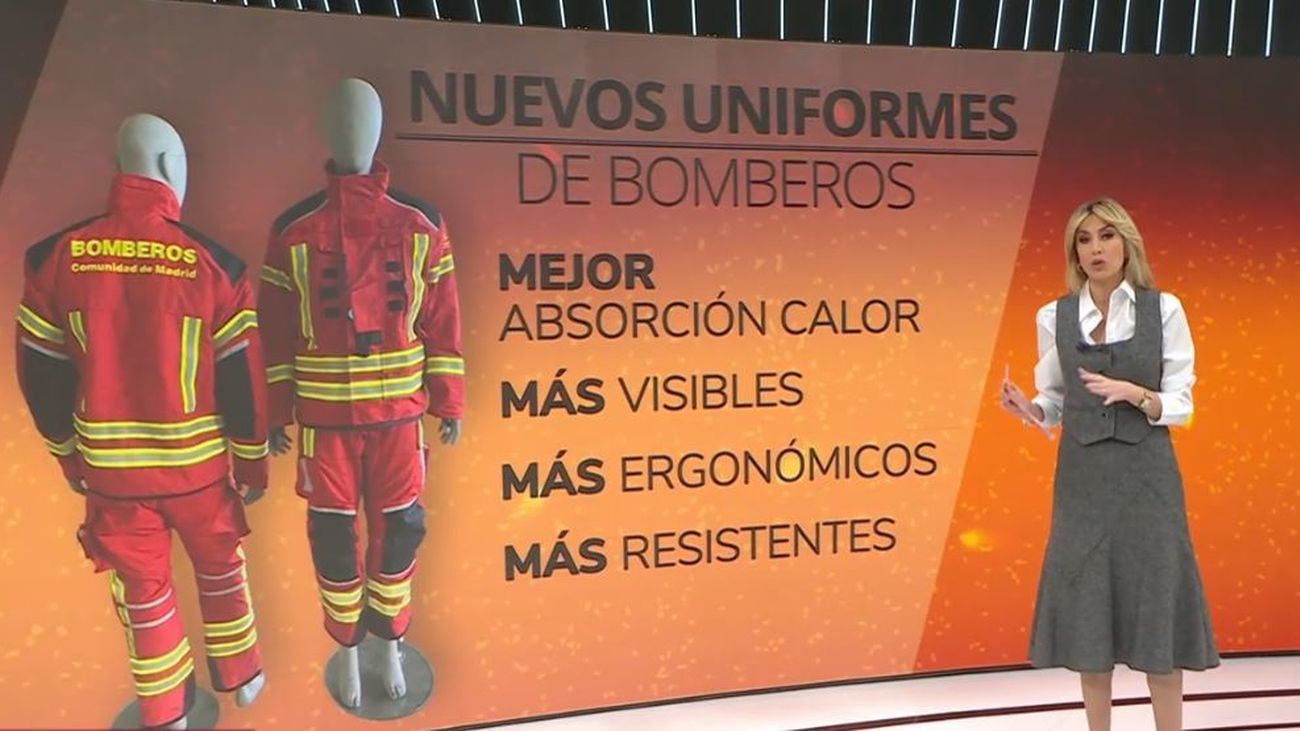 Así son los nuevos uniformes de los Bomberos de la Comunidad de Madrid que cambian de color