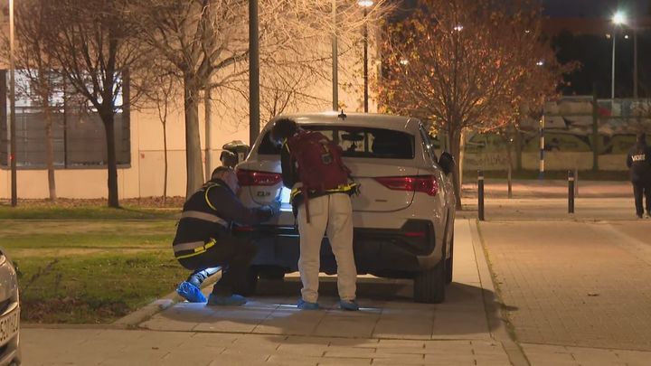 Policía científica en Getafe