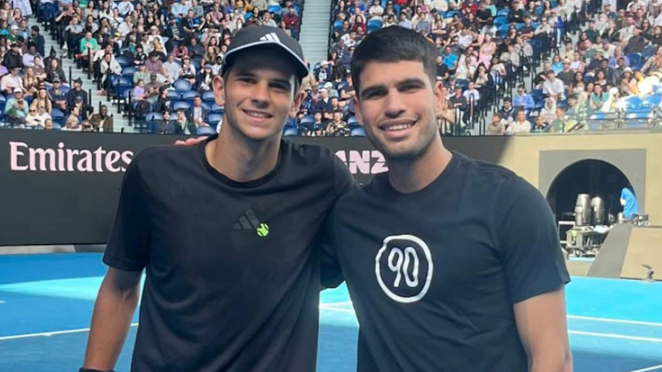 Rafa Jódar y  Carlos Alcaraz