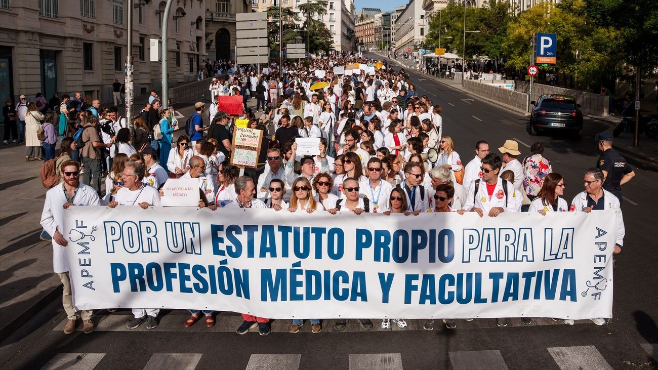 Manifestación de médicos en Madrid
