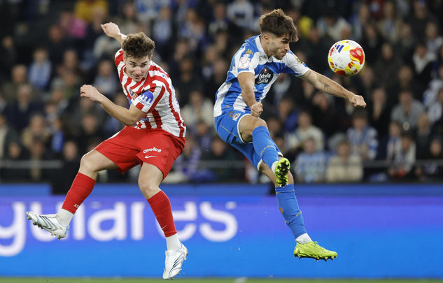 Julián Alvarez ante el Deportivo / EFE