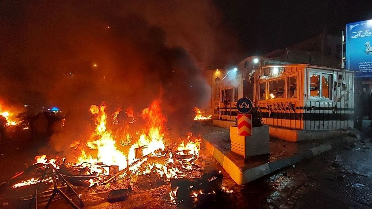 protestas en contra del gobierno en Irán
