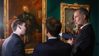 Felipe VI y Macron visitan en Versalles la exposición sobre Luis de Francia