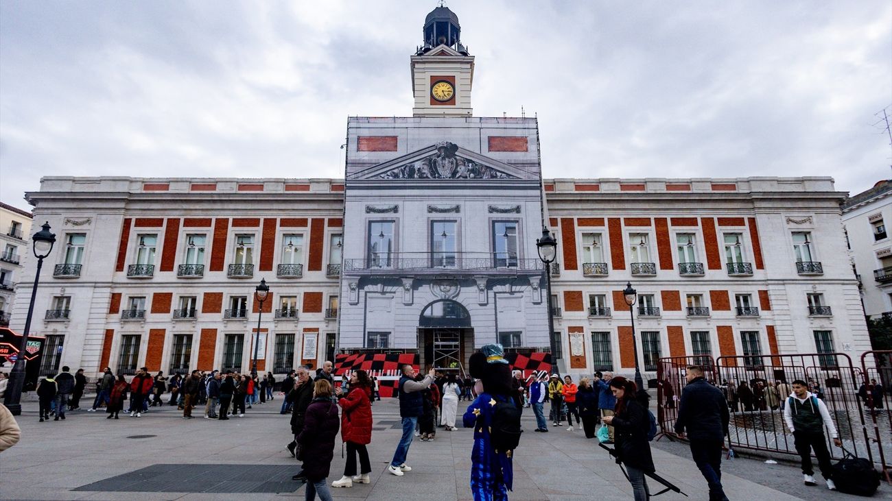 Exterior de la Real Casa de Correos, sede del Gobierno de la Comunidad de Madrid, en la Puerta del Sol