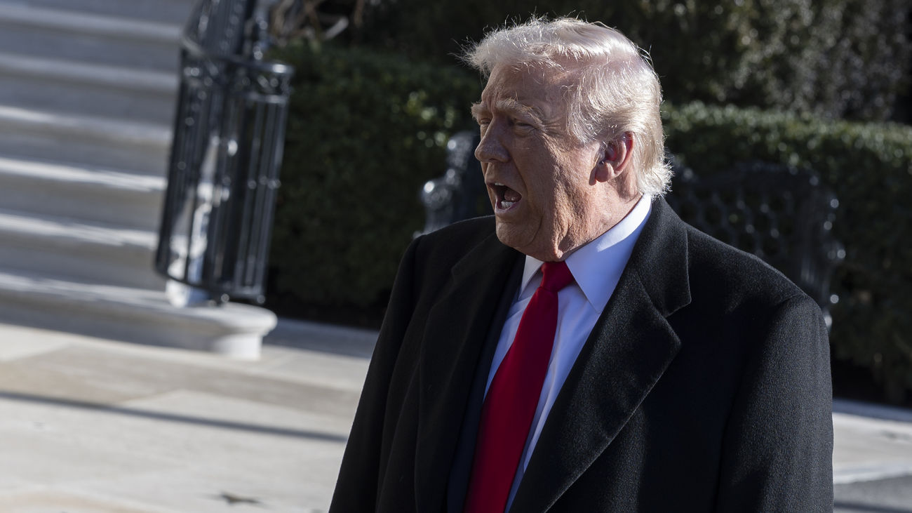 Donald Trump el 13 de enero en Washington