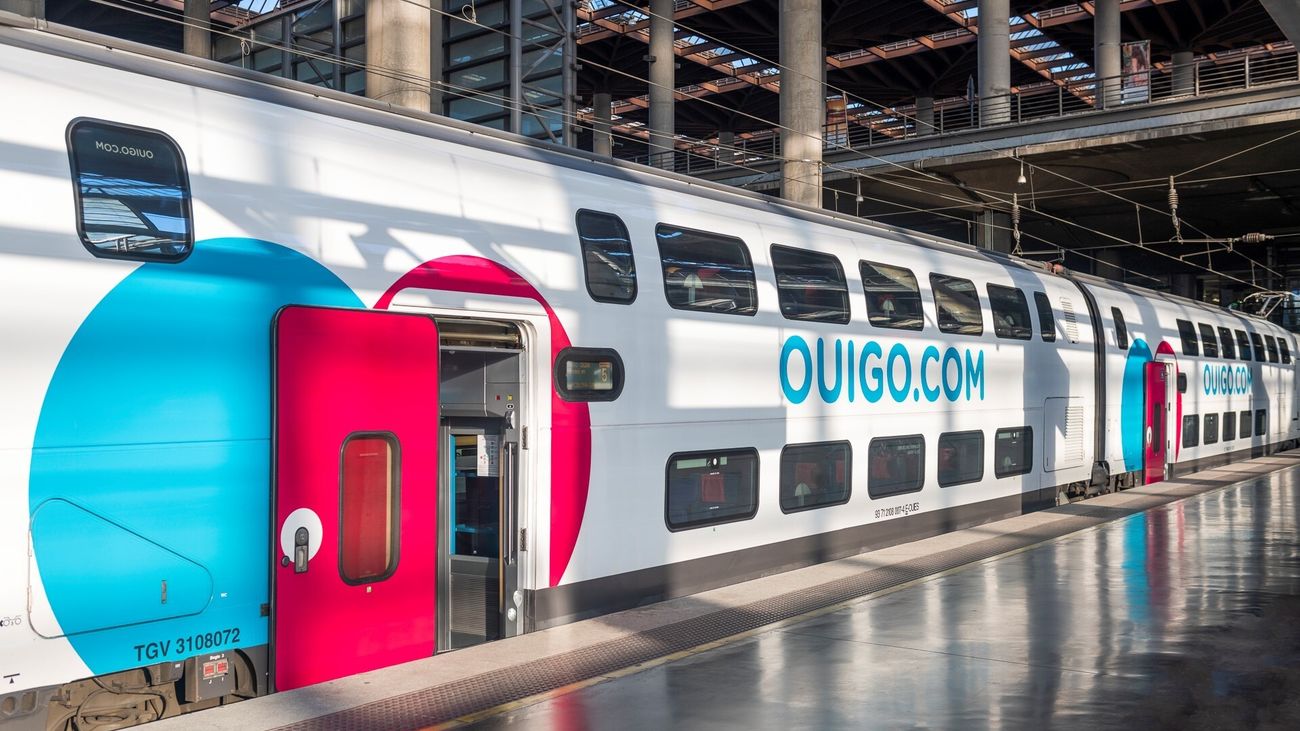 Coches de la compañía ferroviaria francesa Ouigo