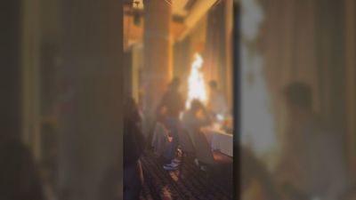 Incendio y desalojo en el restaurante 'Fanático' de Madrid por un 'show' con bengalas