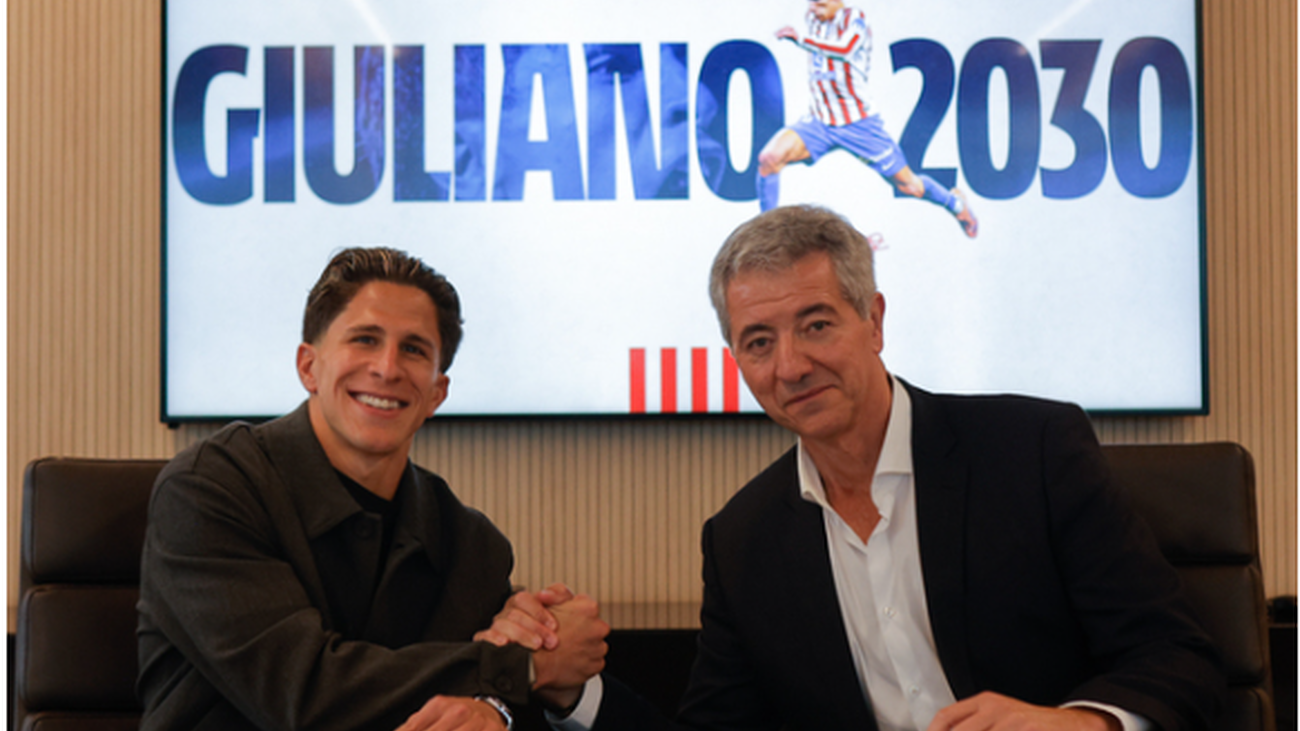 Giuliano Simeone y Gil Marín