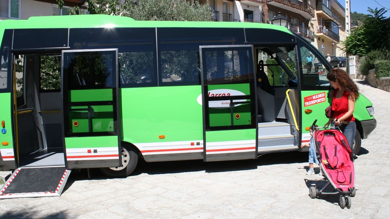 Autobús a demanda los fines de semana en la Sierra del Rincón