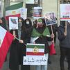 Protesta en Madrid contra la represión del régimen iraní