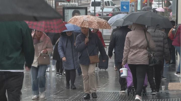 Lluvias débiles y temperaturas en ascenso este viernes en Madrid