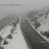 La nieve dificulta la circulación por el puerto de Somosierra