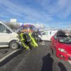 Dos heridos graves, seis leves y varios vehículos implicados en un accidente en la A-42
