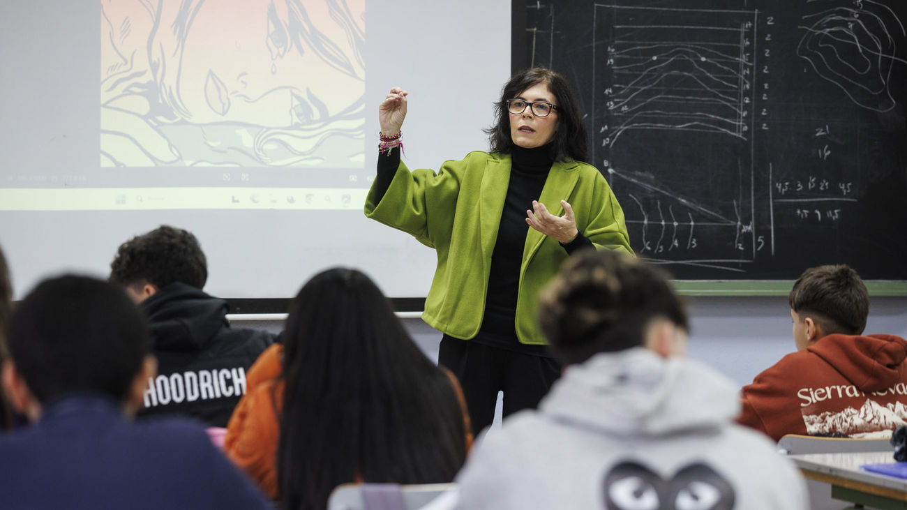 Ana Hernández, profesora del IES Julio Verne de Leganés