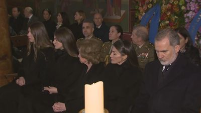 La familia real despide en Madrid a Irene de Grecia antes de viajar a Atenas a su funeral