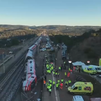 Las imágenes aéreas que muestran el alcance del accidente de trenes de Ademuz