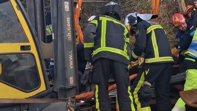 Herido grave un trabajador en Algete tras quedar atrapado entre unos hierros