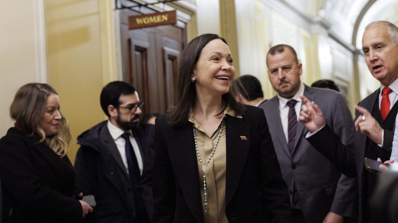 María Corina Machado fija como prioridad "regresar a Venezuela" tras sus contactos en Washington