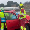 Grave accidente en la M-50 entre un turismo y un camión a la altura de Alcorcón