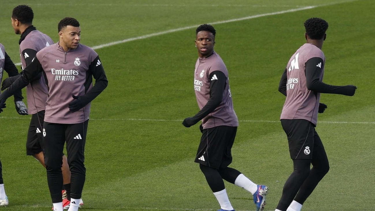 Rodrygo, Asencio y Brahim, entrenan en vísperas de la visita al Villarreal