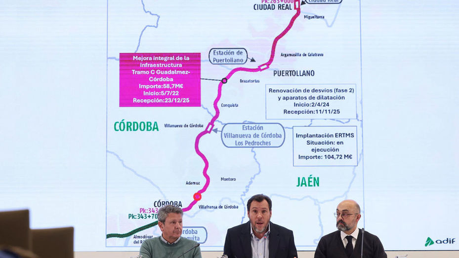 Puente valora un defecto de fábrica del carril como hipótesis del accidente de Adamuz
