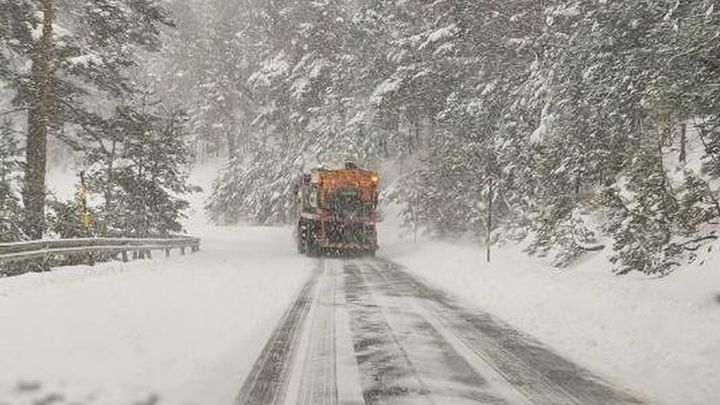 Aviso amarillo en la Sierra por nevadas y temperaturas en descenso generalizado