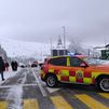 Cortada por la nieve la M-601 desde La Fonda Real al Puerto de Navacerrada