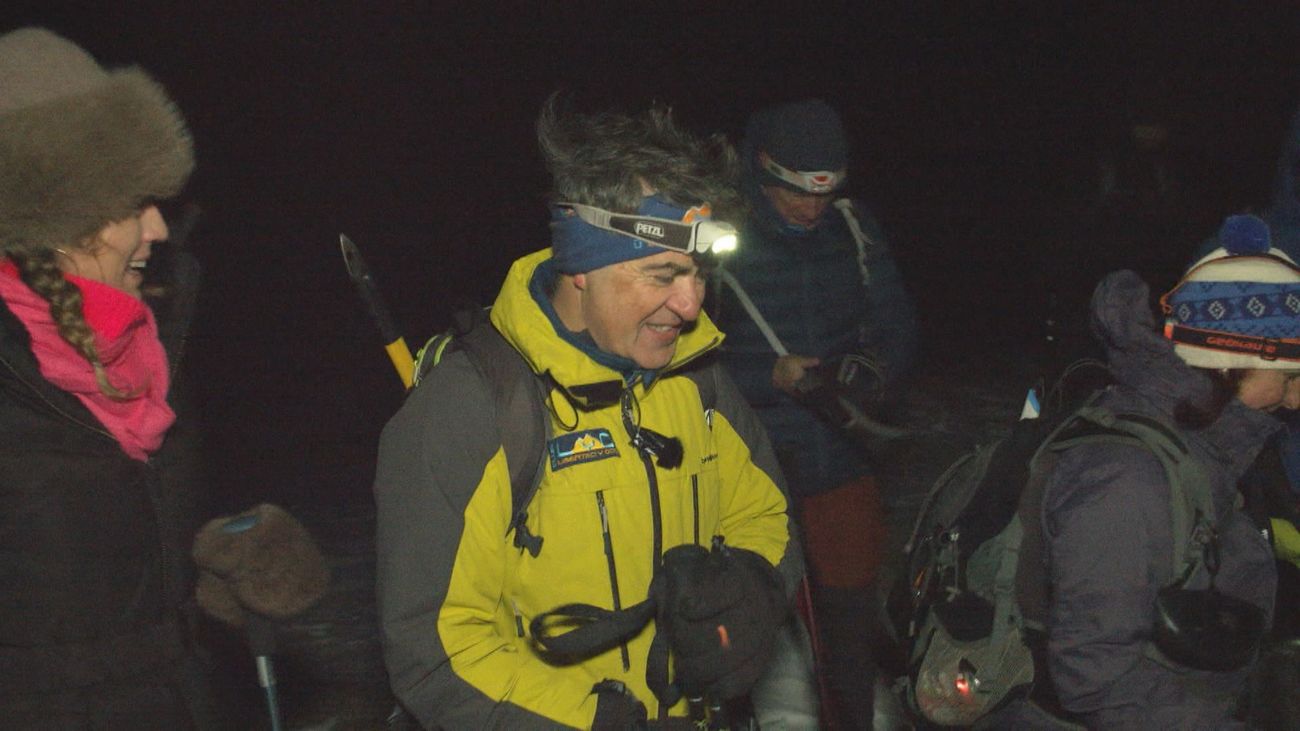 Completamos una ruta nocturna hacia el Refugio de Zabala