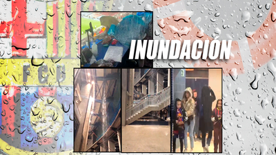 El Camp Nou se convierte en un parque acuático