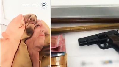 Caretas, drogas y una pistola: detienen a dos hombres sin carné cuando preparaban un robo en Malasaña
