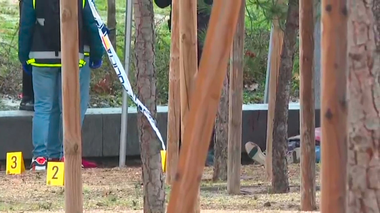 El cadáver hallado en Madrid Río estaba sobre un gran charco de sangre y tenía numerosas puñaladas en el cuello
