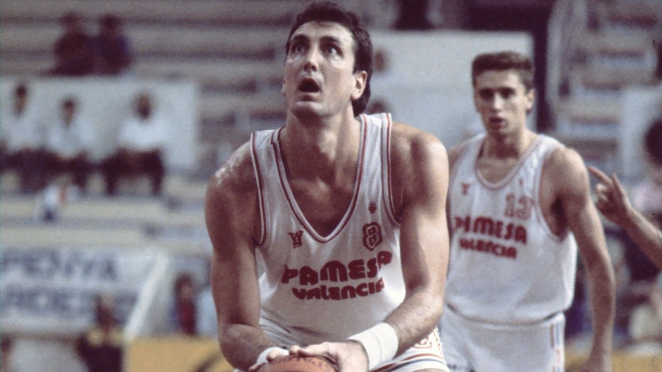 El ex jugador de baloncesto estadouniense Brad Branson, durante su etapa en el Pamesa Valencia