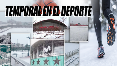 Las instalaciones deportivas de Madrid, afectadas por la nevada