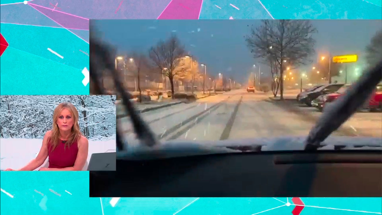 Javier, atrapado en su coche en Colmenar Viejo por la nieve: "Ha habido un accidente múltiple"