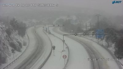 Las imágenes de la nieve en Madrid