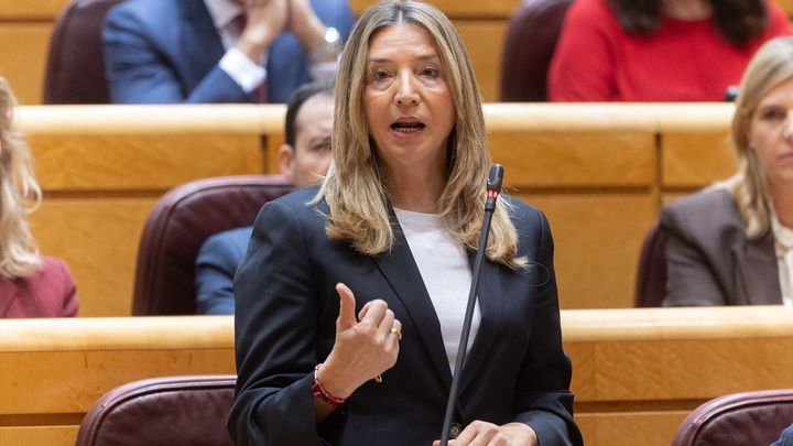 Portavoz del PP, Alicia García, durante la sesión extraordinaria en el Senado / EUROPA PRESS