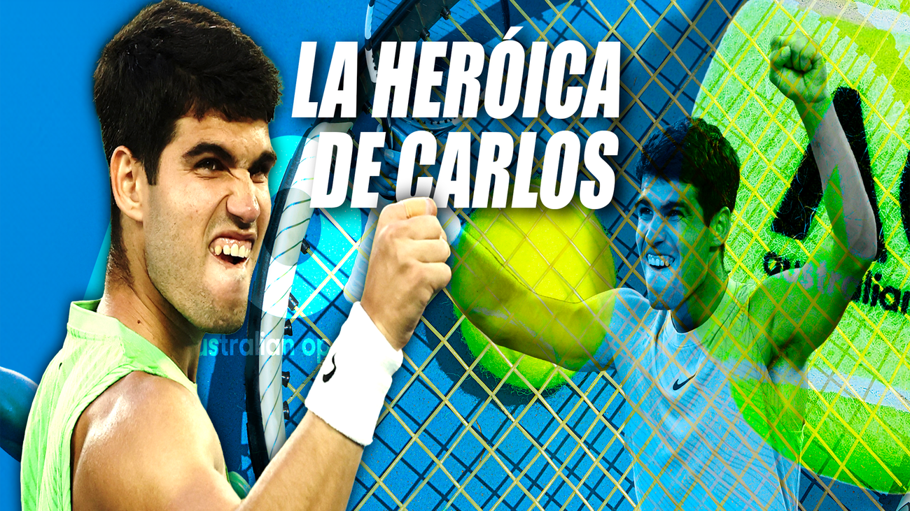 Open Australia: Alcaraz, intratable a cinco sets e infalible con 2-0