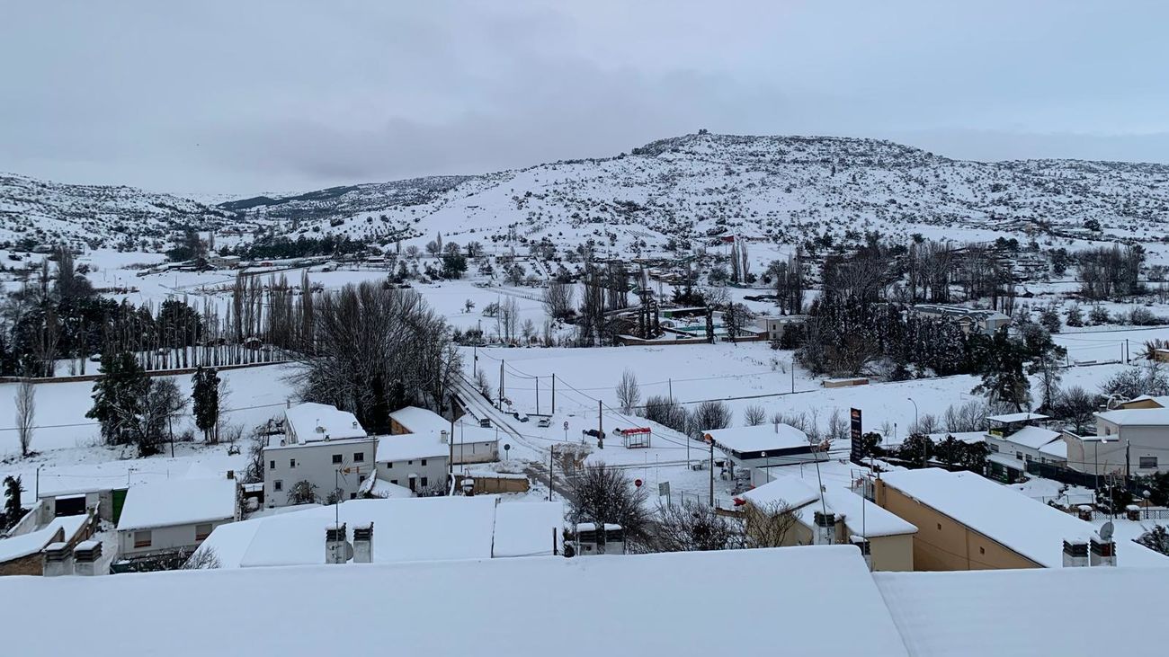 Nevada sobre Orusco de Tajuña