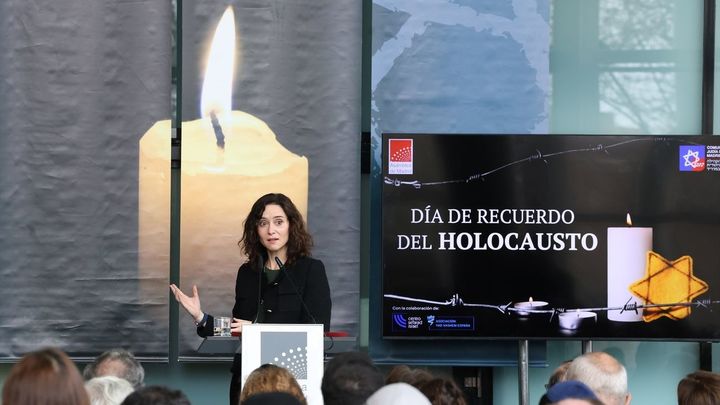 Ayuso alerta de "totalitarios" que buscan instalar el antisemitismo mediante medios, universidades o boicots deportivos