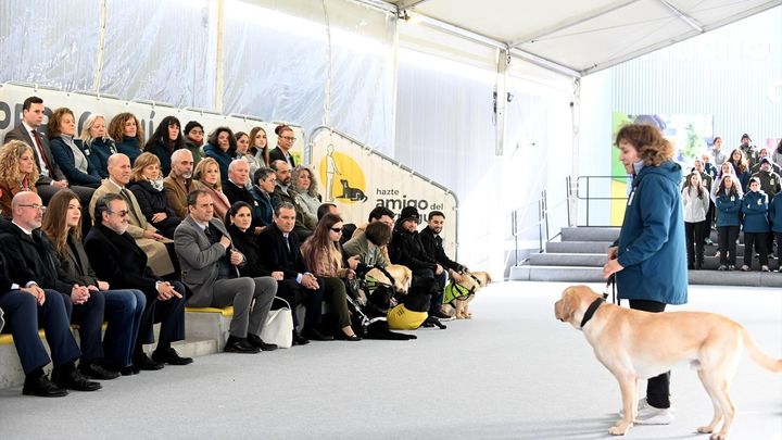 La Infanta Sofía inaugura en Boadilla el nuevo complejo de la ONCE que formará 175 perros guía