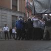 El paso de la Virgen del Dulce Nombre hace su primer ensayo de Semana Santa por el centro de Madrid