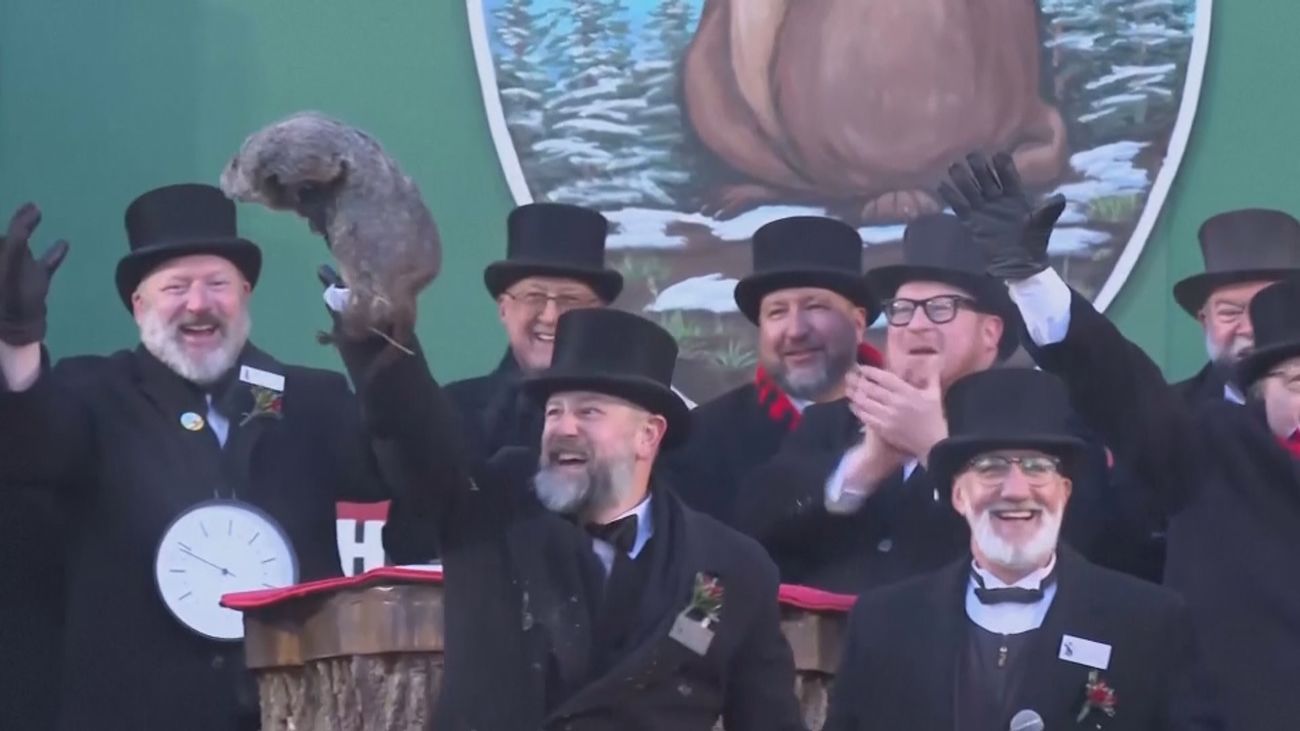 La marmota Phil pronostica seis semanas más de invierno