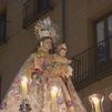 Así desfila la procesión de la Virgen de la Candelaria por las calles de Madrid