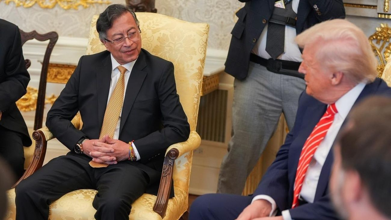 Petro sale con buen sabor de boca de su reunión con Trump y lo invita a visitar Colombia