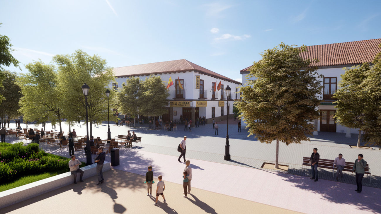Proyecto de peatonalización de la plaza Mayor de Barajas