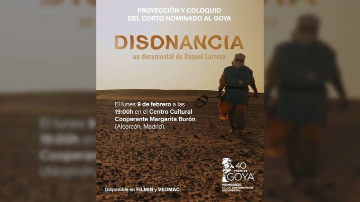 'Disonancia' lleva a Alcorcón a los Goya con su nominación a mejor corto documental