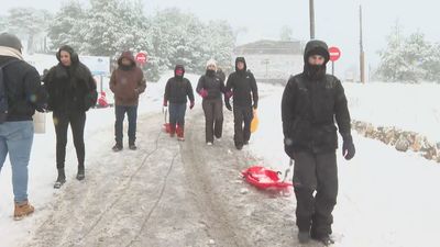Aviso amarillo por nevadas en buena parte de la Comunidad de Madrid