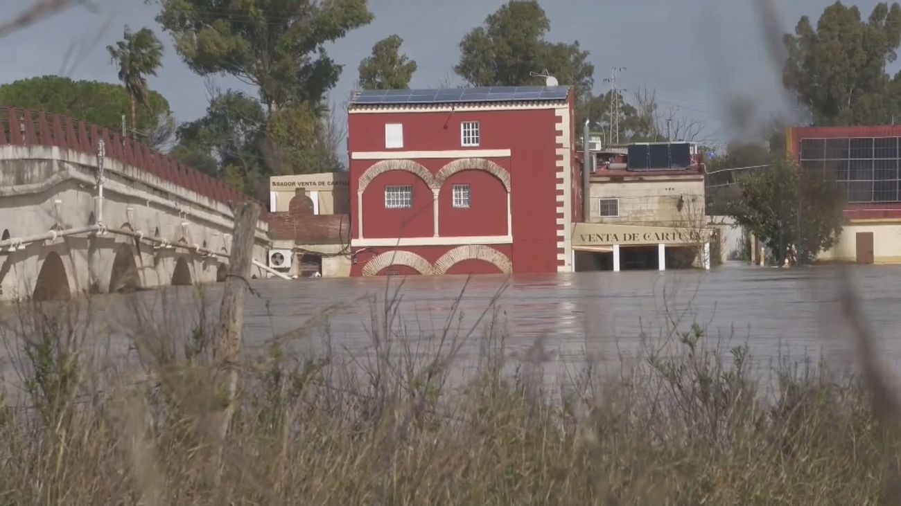 Ya son 11.000 los desalojados en Andalucía por los efectos de la borrasca que ya se ha cobrado la vida de una mujer