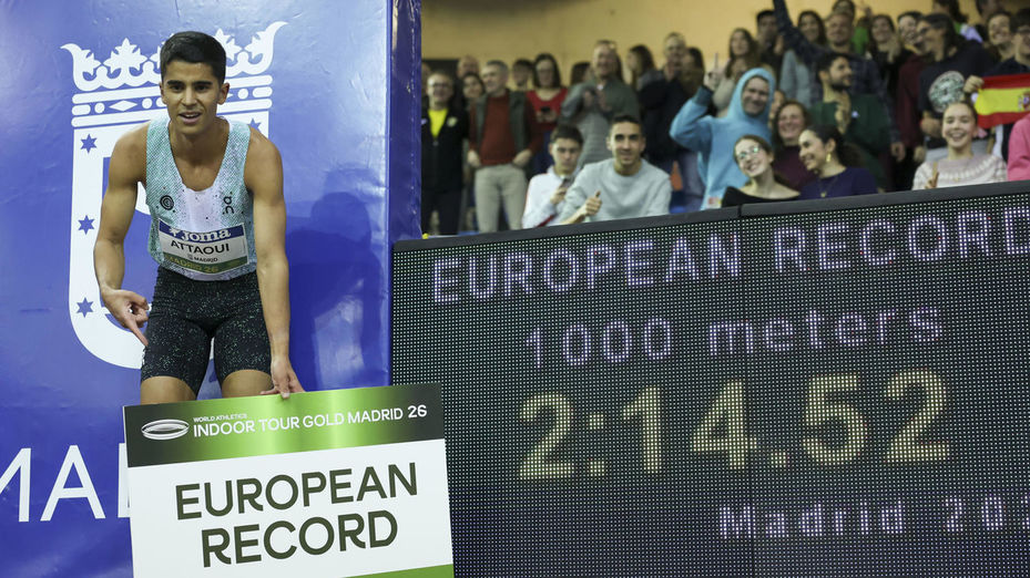 Attaoui, con récord de Europa, y Llopis, con récord de España, estrellas en Madrid